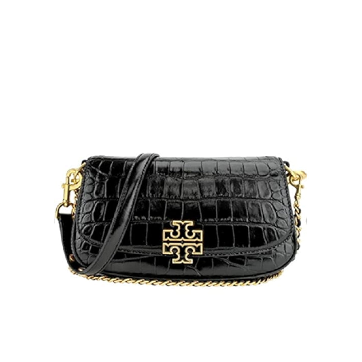 Tory Burch Britten Embossed Convertible Crossbody Bag