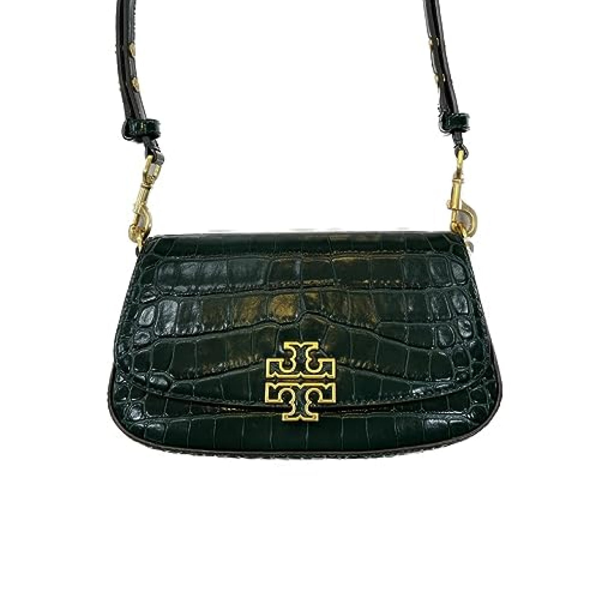 Tory Burch Britten Embossed Convertible Crossbody Bag