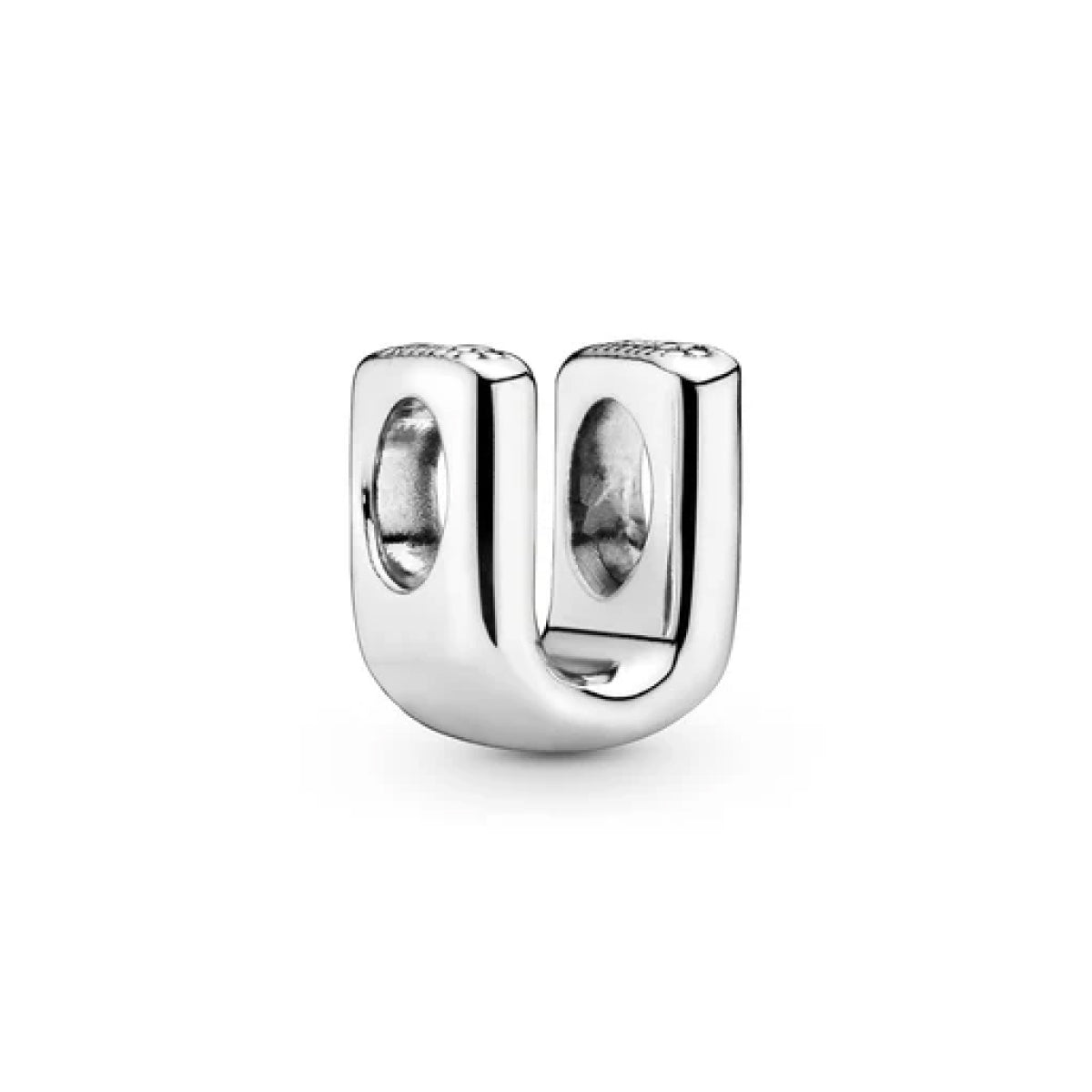 Pandora Moments Letter U silver charm