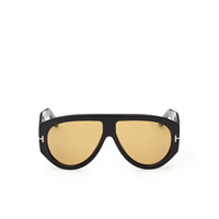 Tom Ford Bronson Sunglasses FT 1044 Black Shiny/Brown