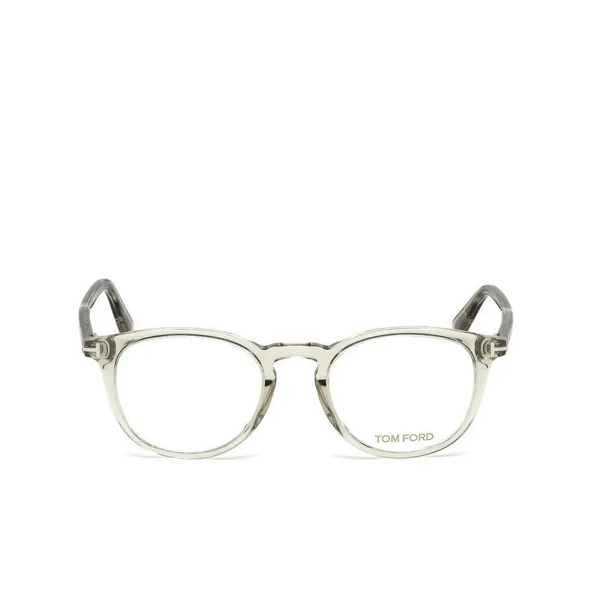 Tom Ford Rose Gold "T" Logo Glasses FT 5401 Transparent Grey/Clear