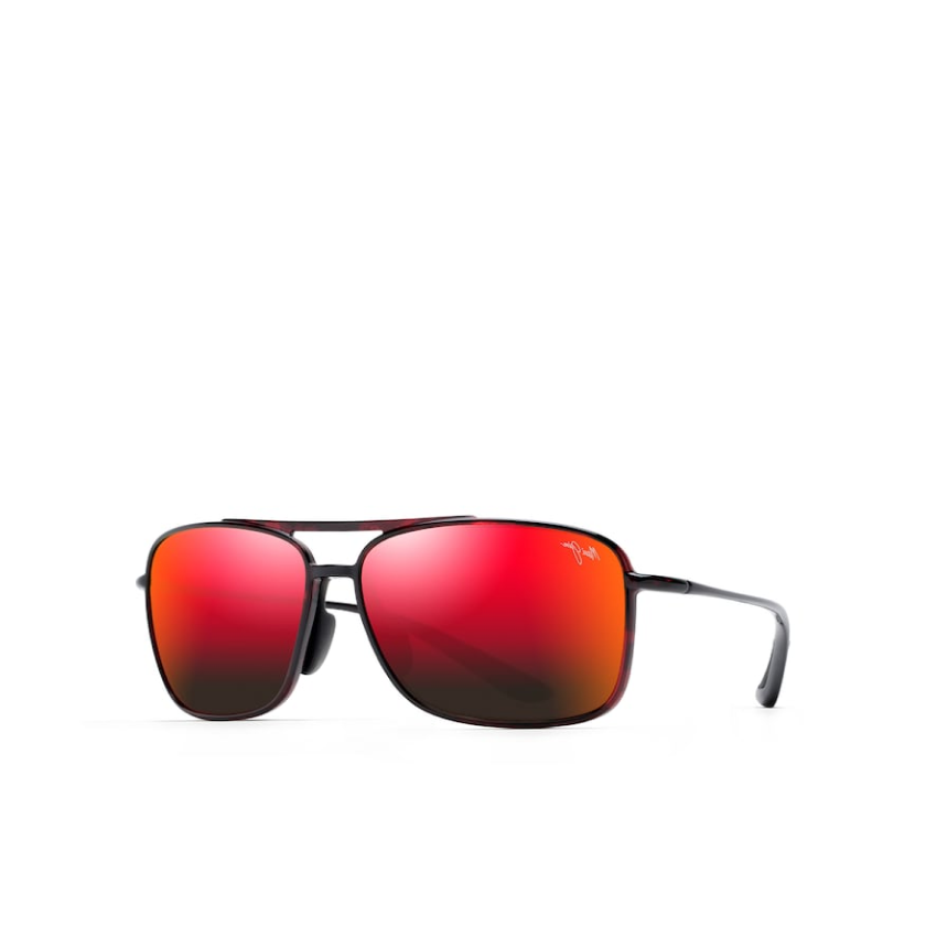 Maui Jim Kaupo Gap Polarized Red and Black Tortoise